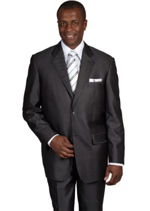 Milano Moda 57021-BLK Mens Suit