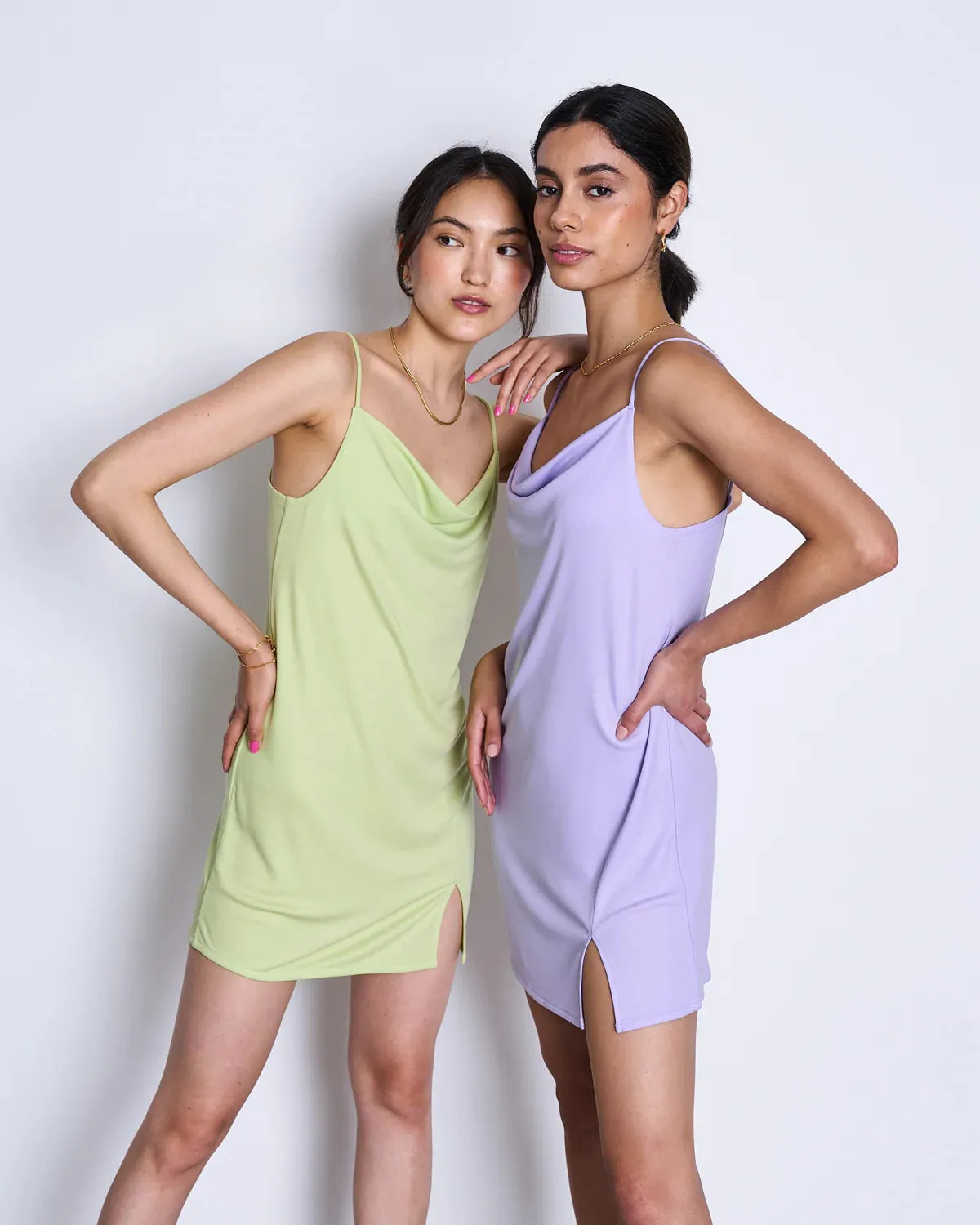 mini dress - helen - matcha