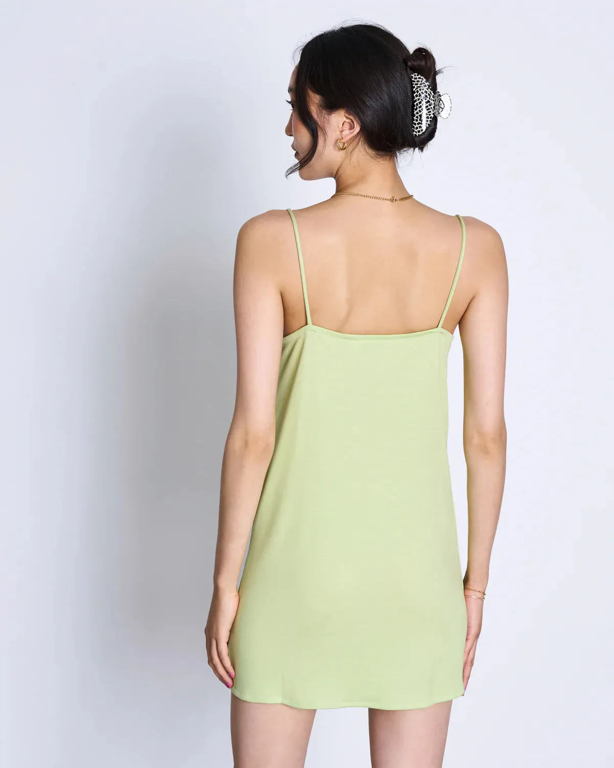mini dress - helen - matcha