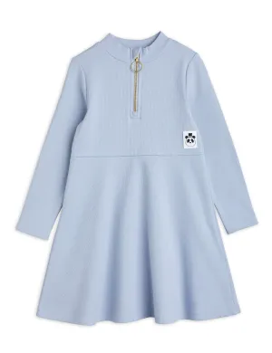 Mini Rodini Solid Rib LS Dress