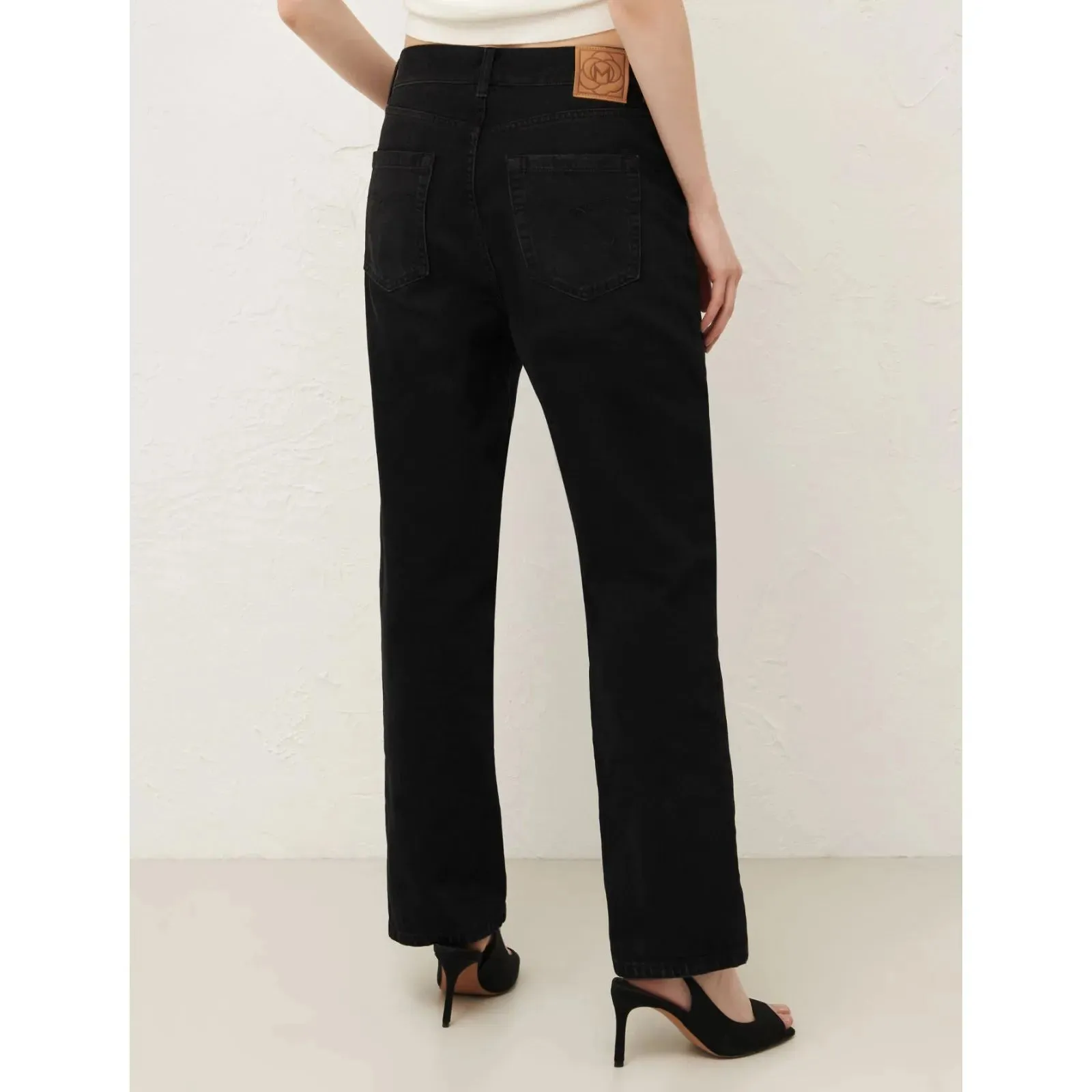 MOM 100% Cotton Jeans Black