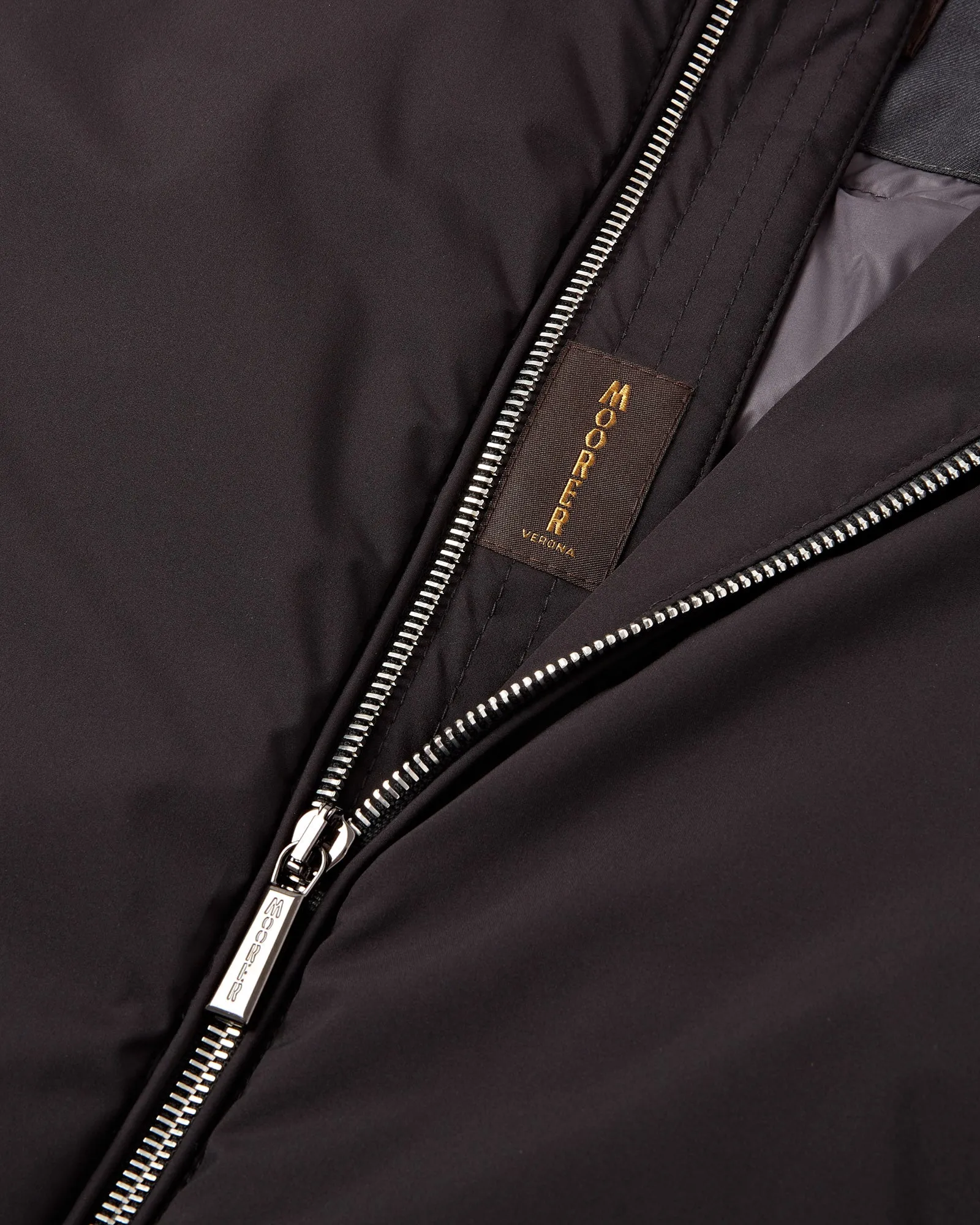 MooRER Technical Padded Zip Gilet - UROS (Black)