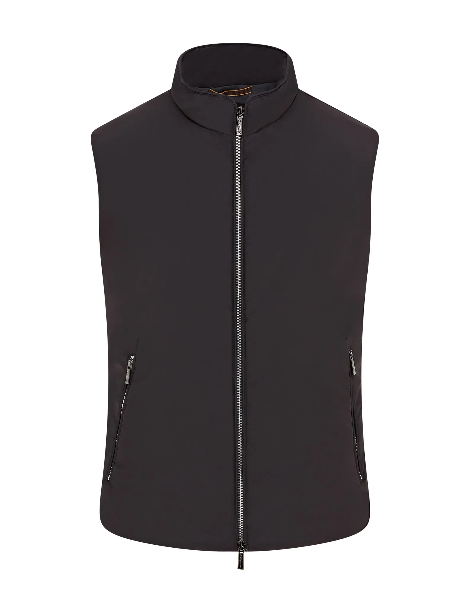 MooRER Technical Padded Zip Gilet - UROS (Black)