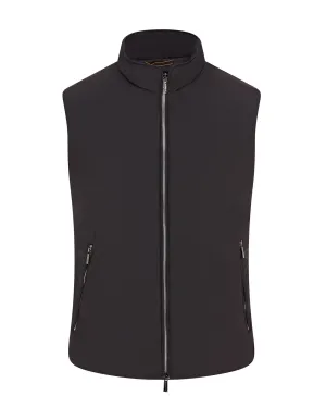 MooRER Technical Padded Zip Gilet - UROS (Black)