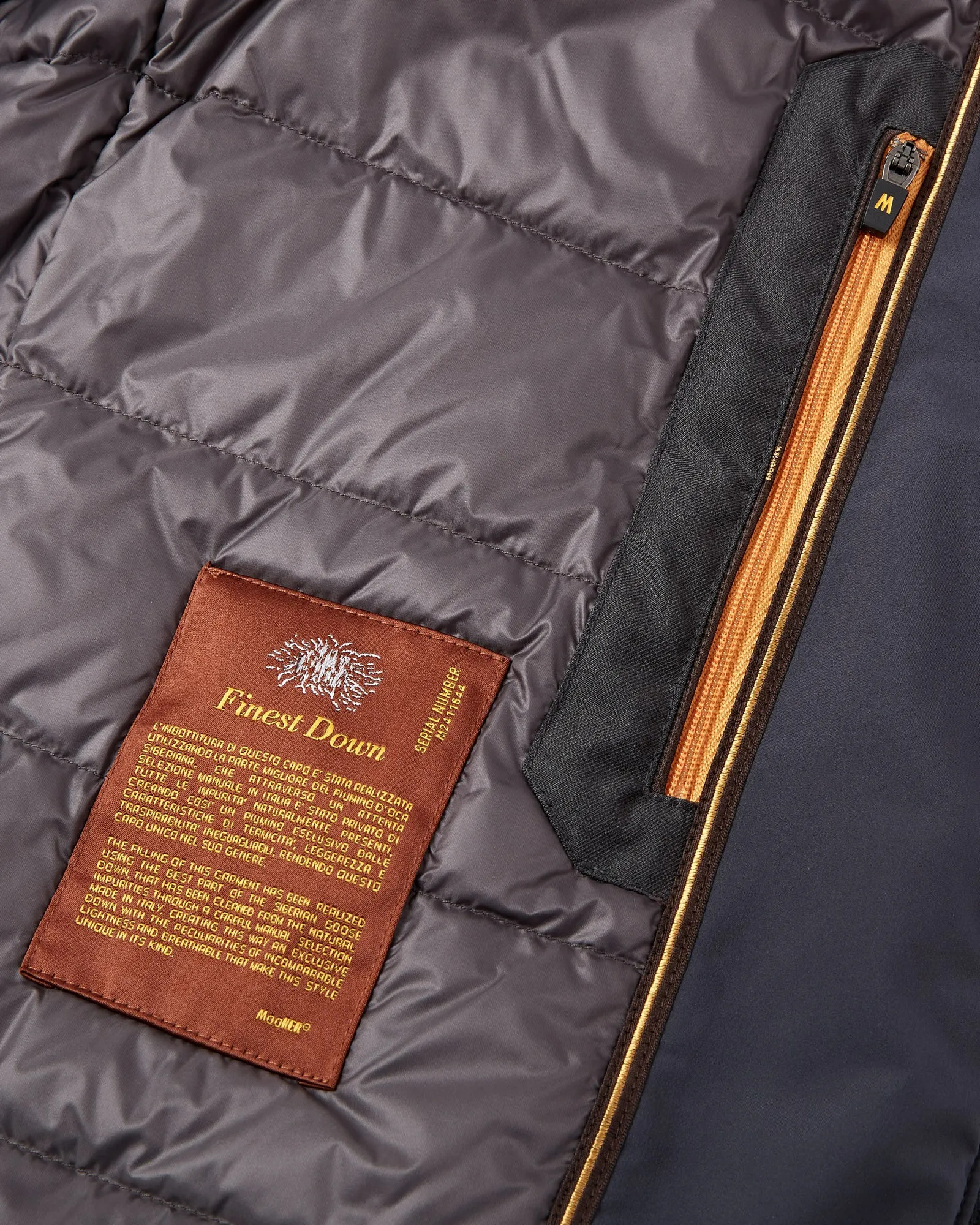 MooRER Technical Padded Zip Gilet - UROS (Navy)