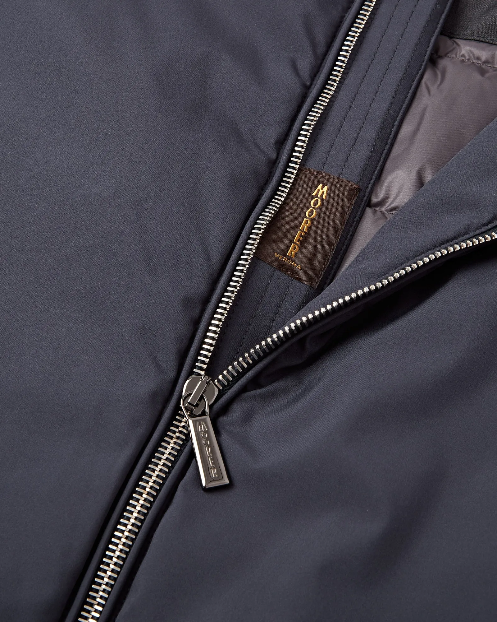 MooRER Technical Padded Zip Gilet - UROS (Navy)