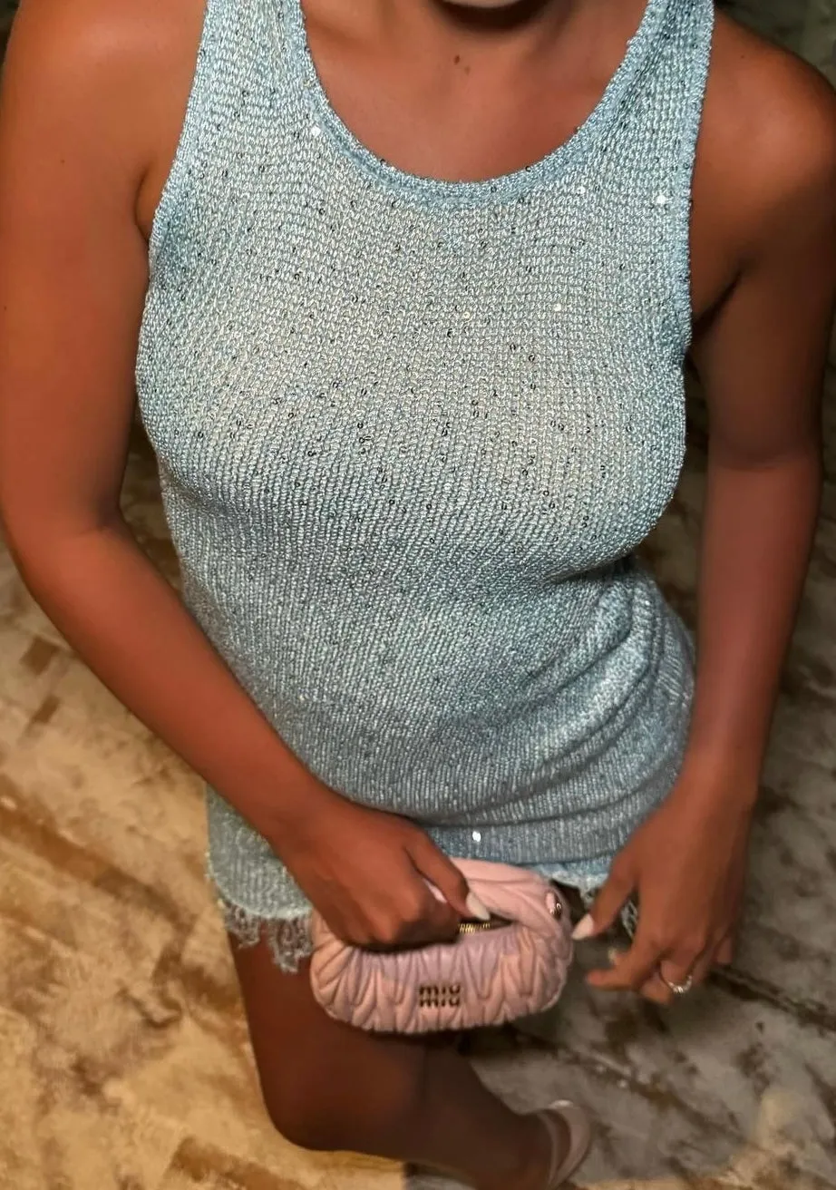 Natalia Mini Dress - Blue
