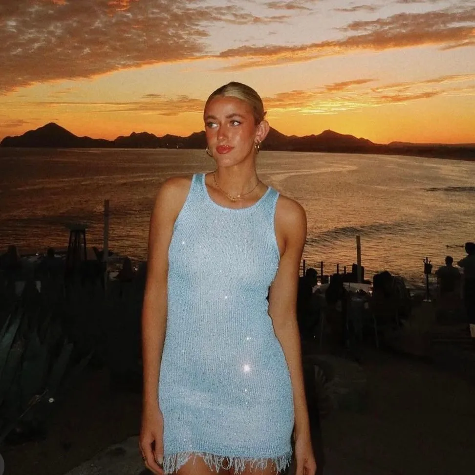Natalia Mini Dress - Blue