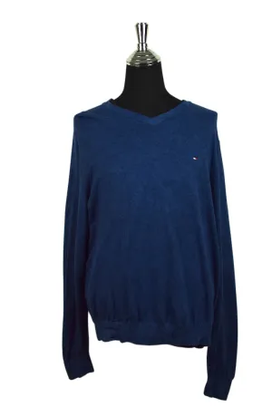 Navy Tommy Hilfiger Brand Knitted Jumper