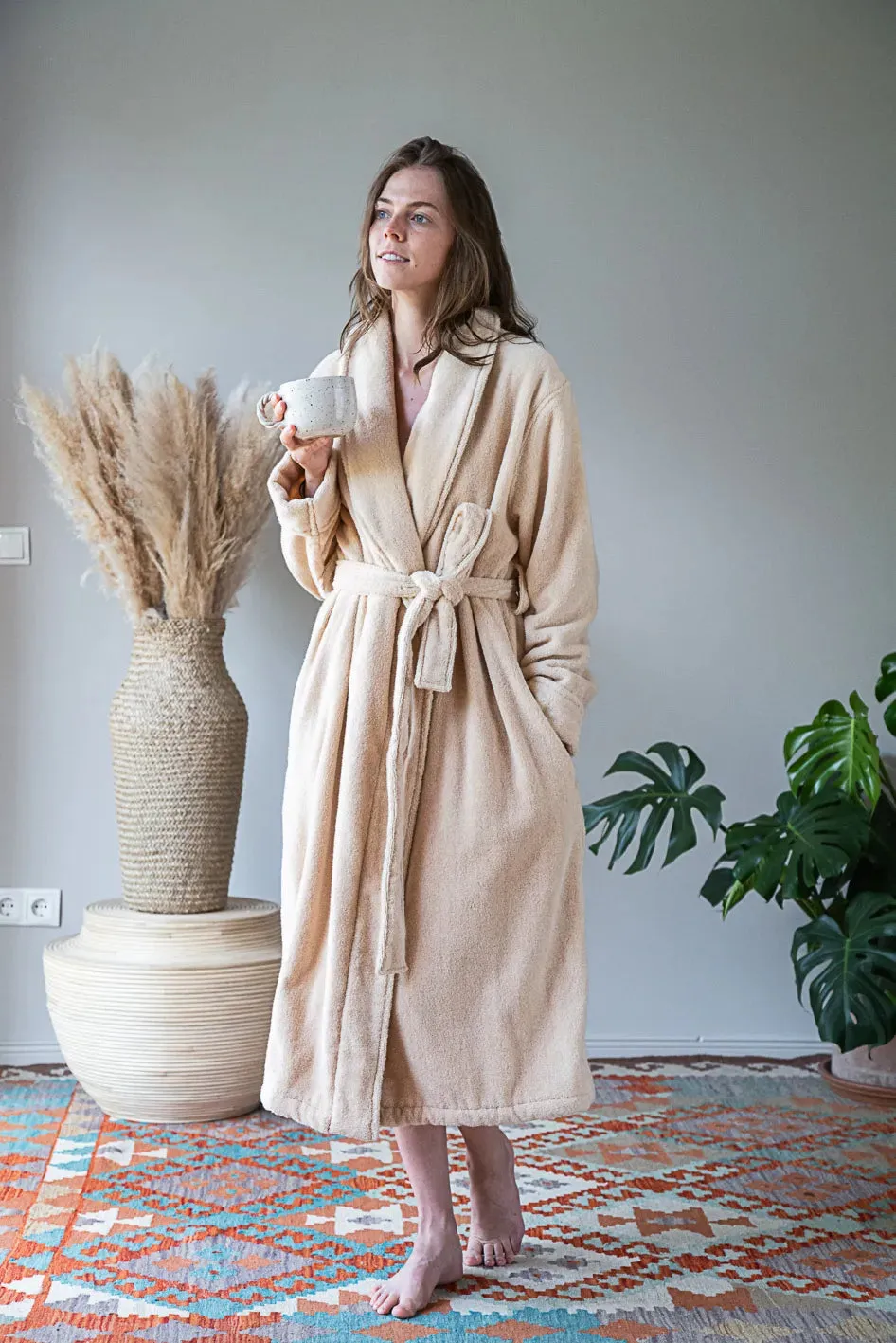 Neunest ‘No – dye’ organic cotton Bathrobes – Earthy Tones