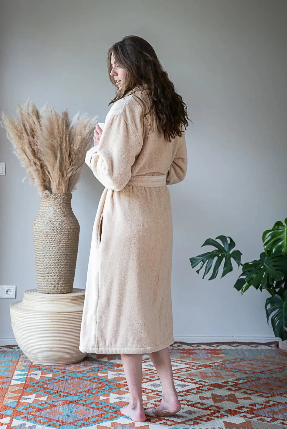 Neunest ‘No – dye’ organic cotton Bathrobes – Earthy Tones