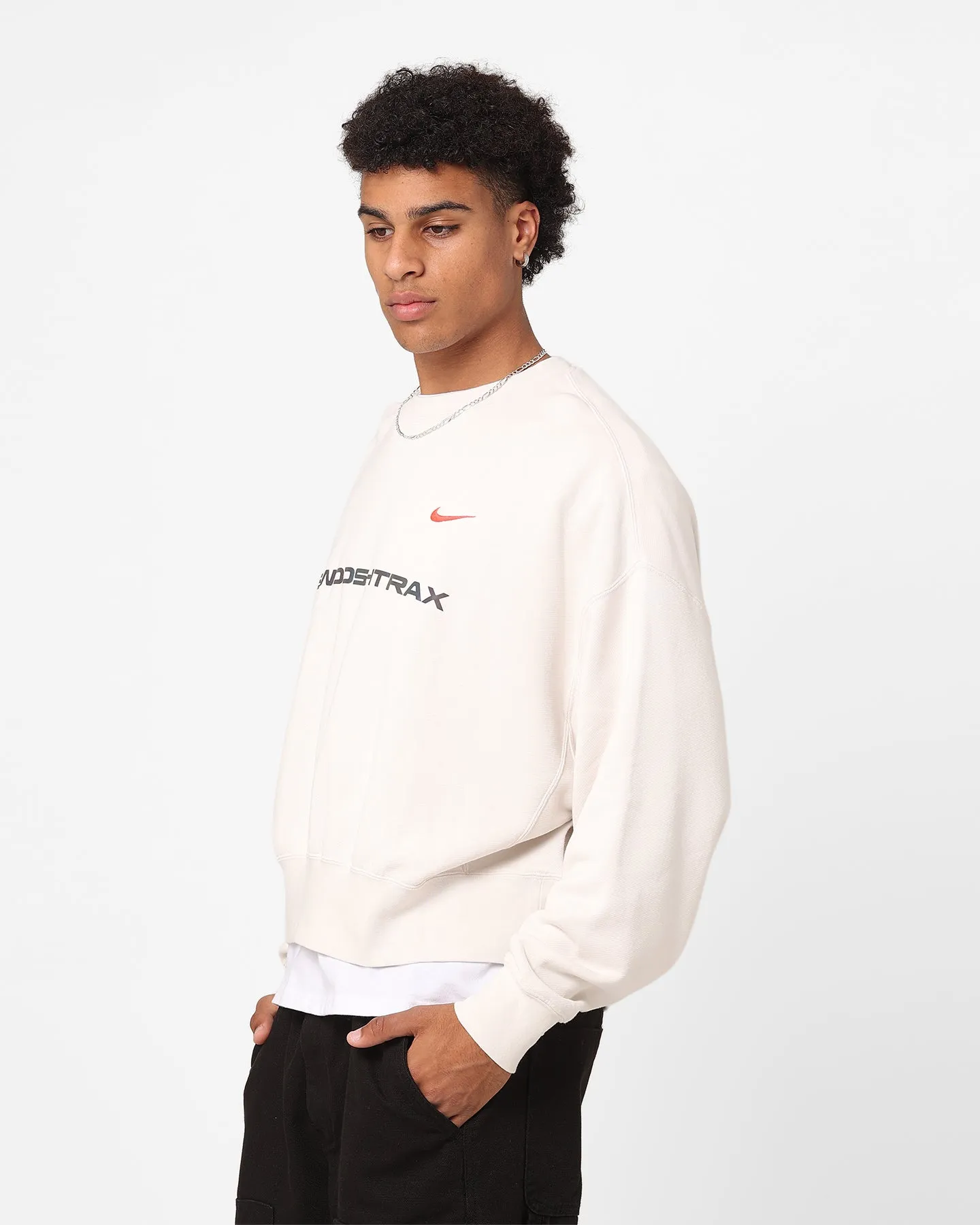 Nike Sportswear Trend Fleece Crewneck Phantom/Black/Bright Crimson