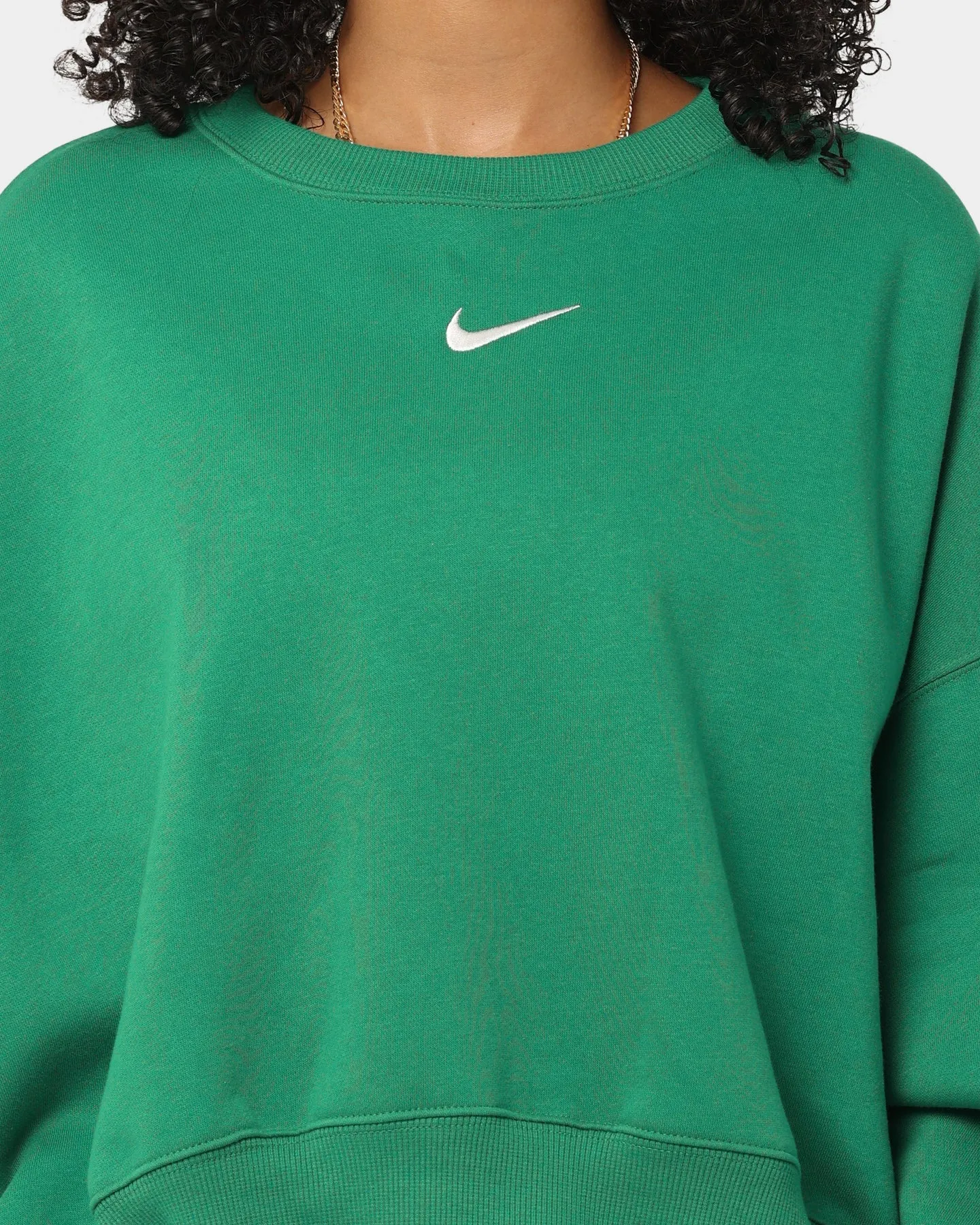 Nike Women's Nike Sportswear Phoenix Fleece Over Oversized Crewneck Malachite/Sail