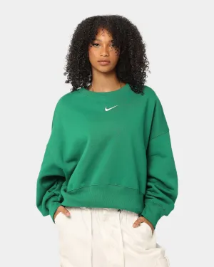 Nike Women's Nike Sportswear Phoenix Fleece Over Oversized Crewneck Malachite/Sail