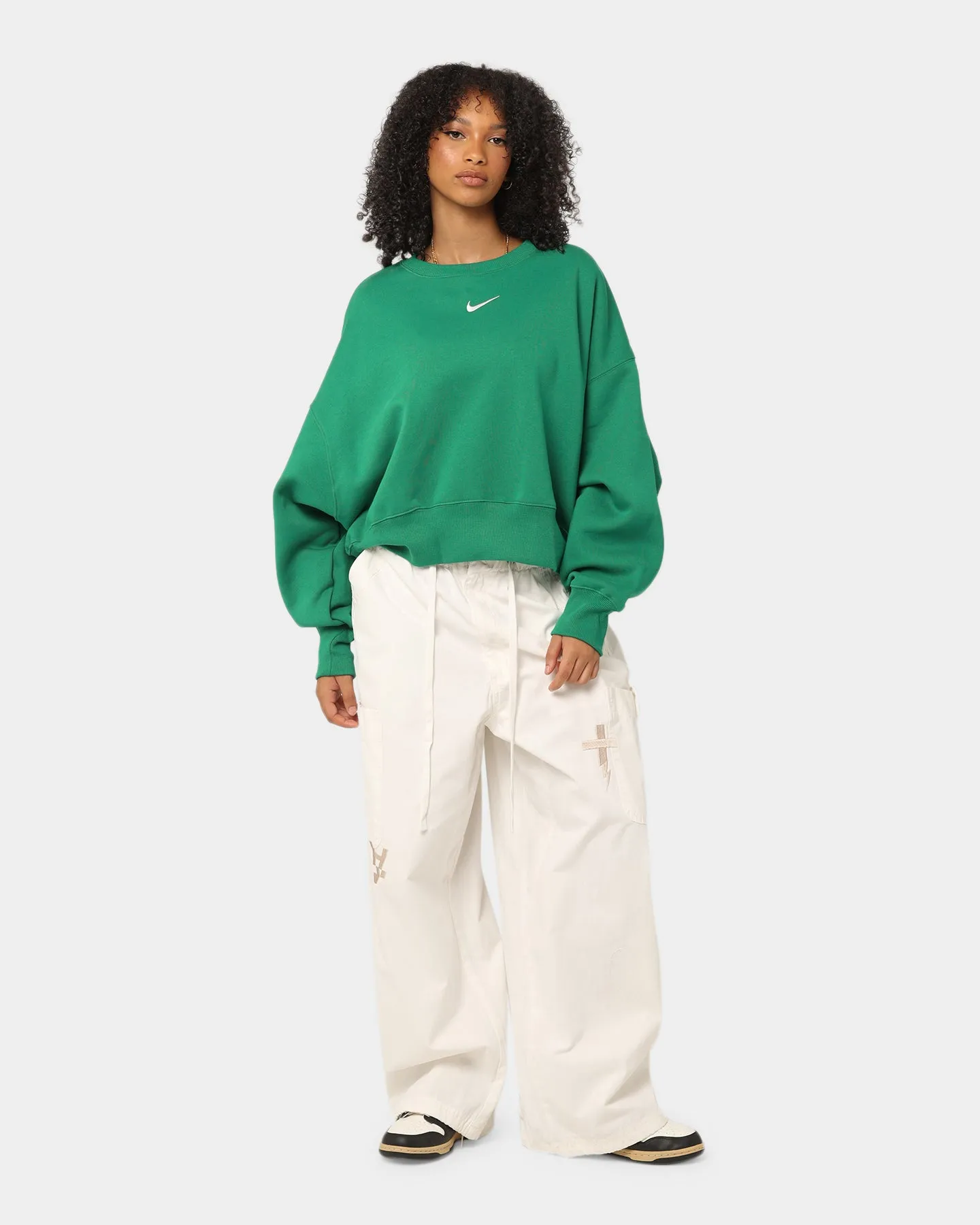 Nike Women's Nike Sportswear Phoenix Fleece Over Oversized Crewneck Malachite/Sail