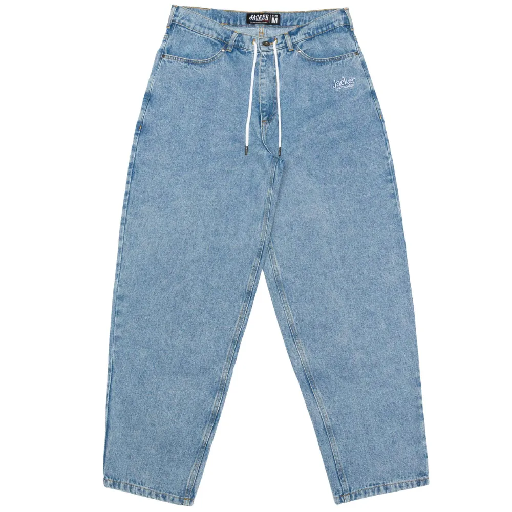 Nostalgia Baggy Pants Washed Blue