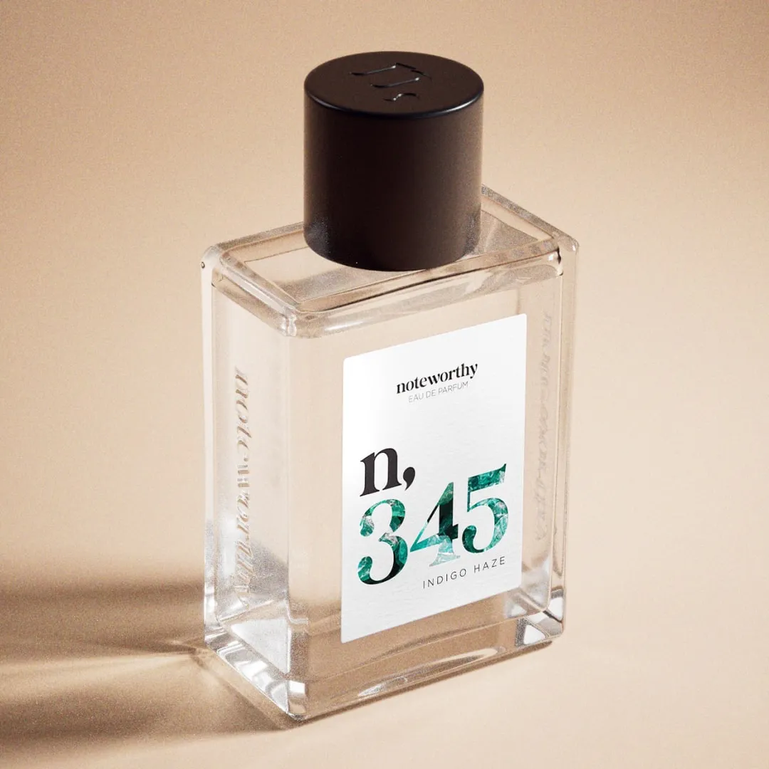 Noteworthy n,345 Eau De Parfum | Indigo Haze | Citrus, Lavender, Patchouli Fragrance
