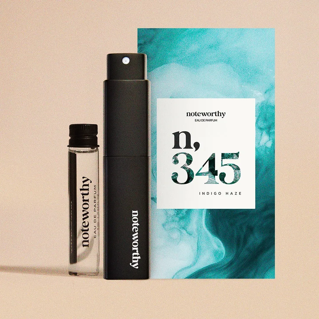 Noteworthy n,345 Eau De Parfum | Indigo Haze | Citrus, Lavender, Patchouli Fragrance