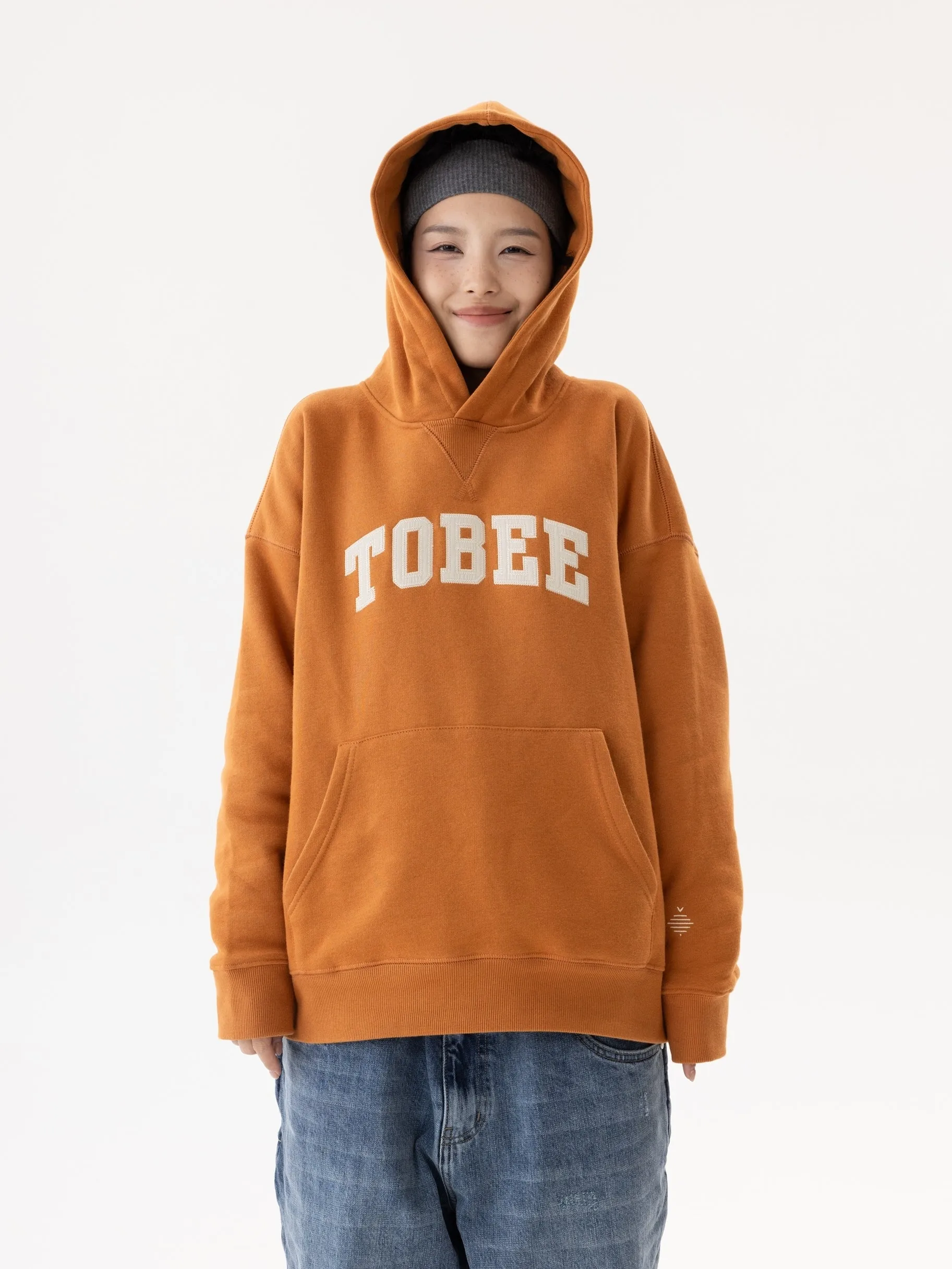 OCTOBEE レトロフーデッドスウェットシャツ OTB008