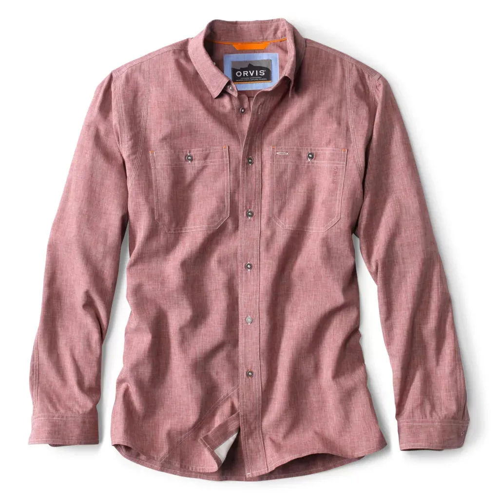 Orvis Men's Tech Chambray L/S Shirt