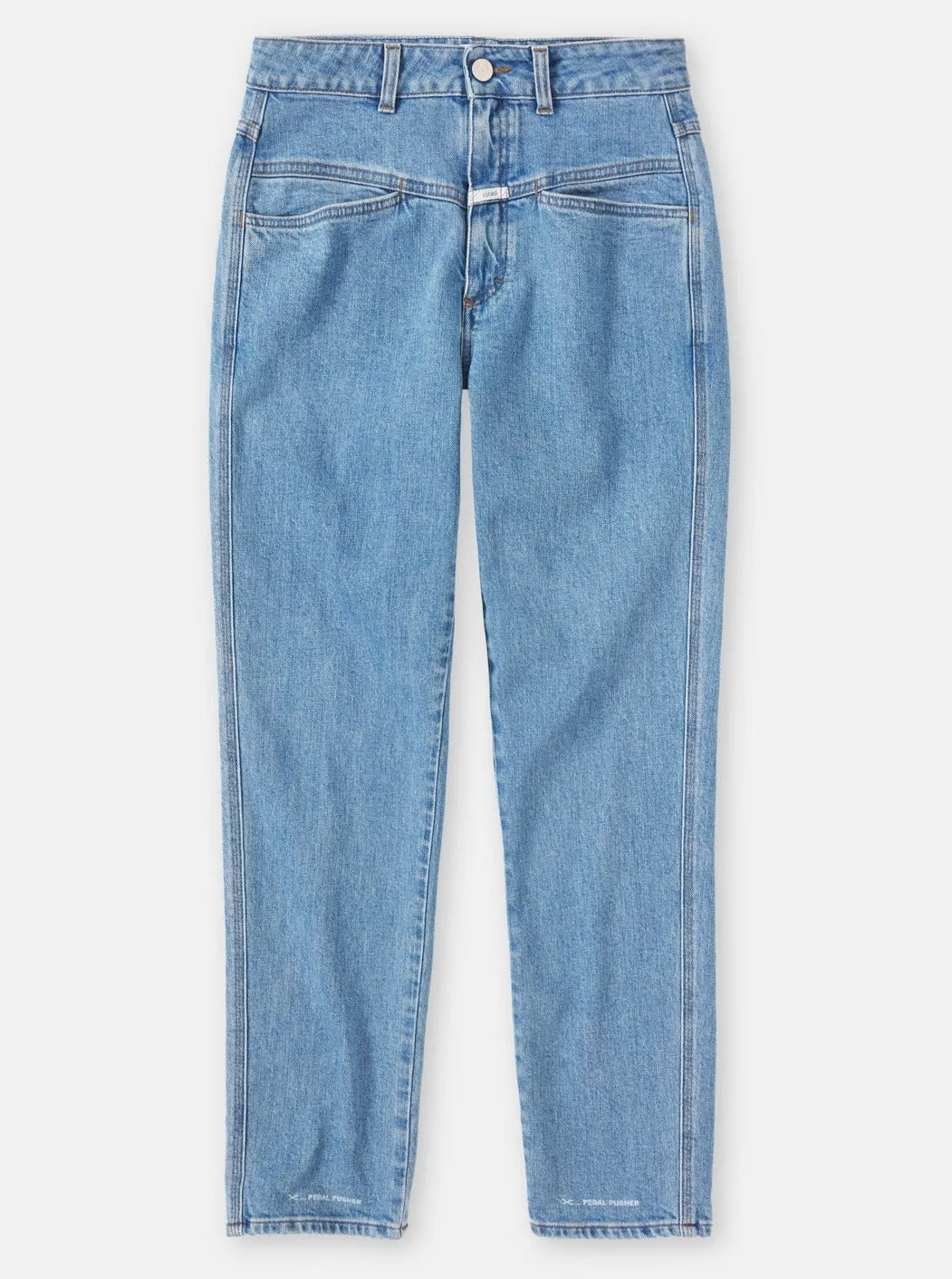 PEDAL PUSHER JEANS | MID BLUE