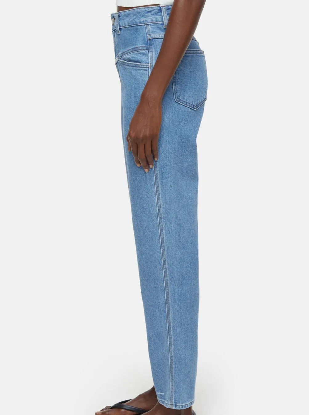 PEDAL PUSHER JEANS | MID BLUE