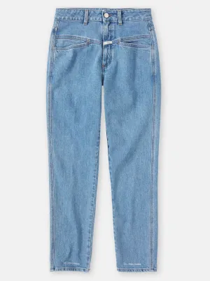 PEDAL PUSHER JEANS | MID BLUE
