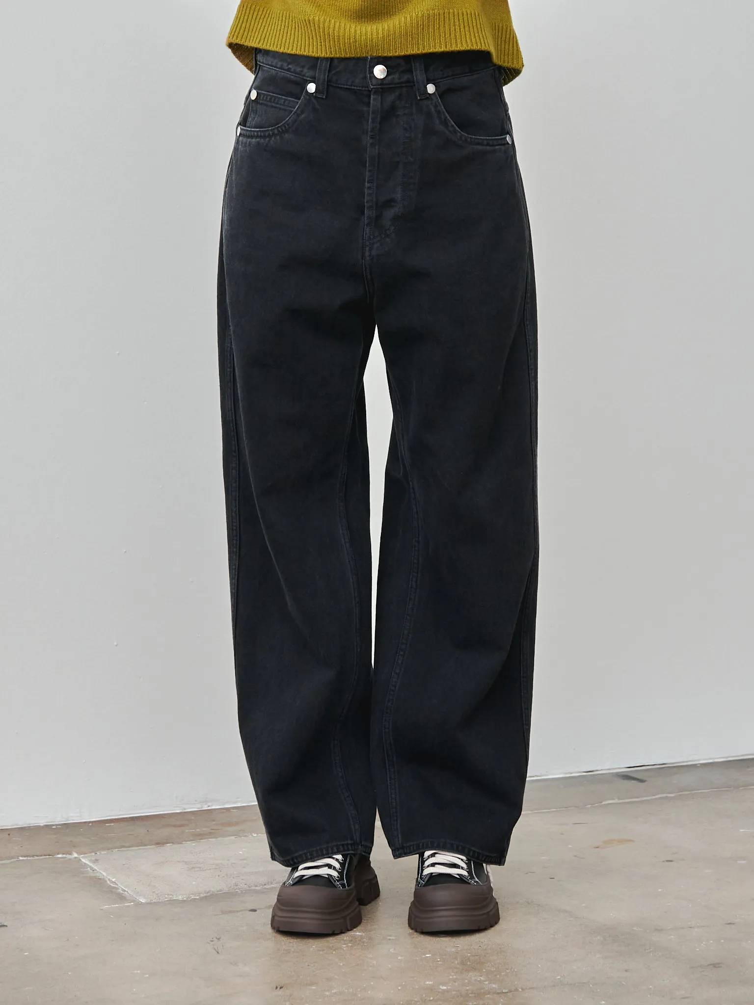 Peggy Denim - Black Cotton Denim