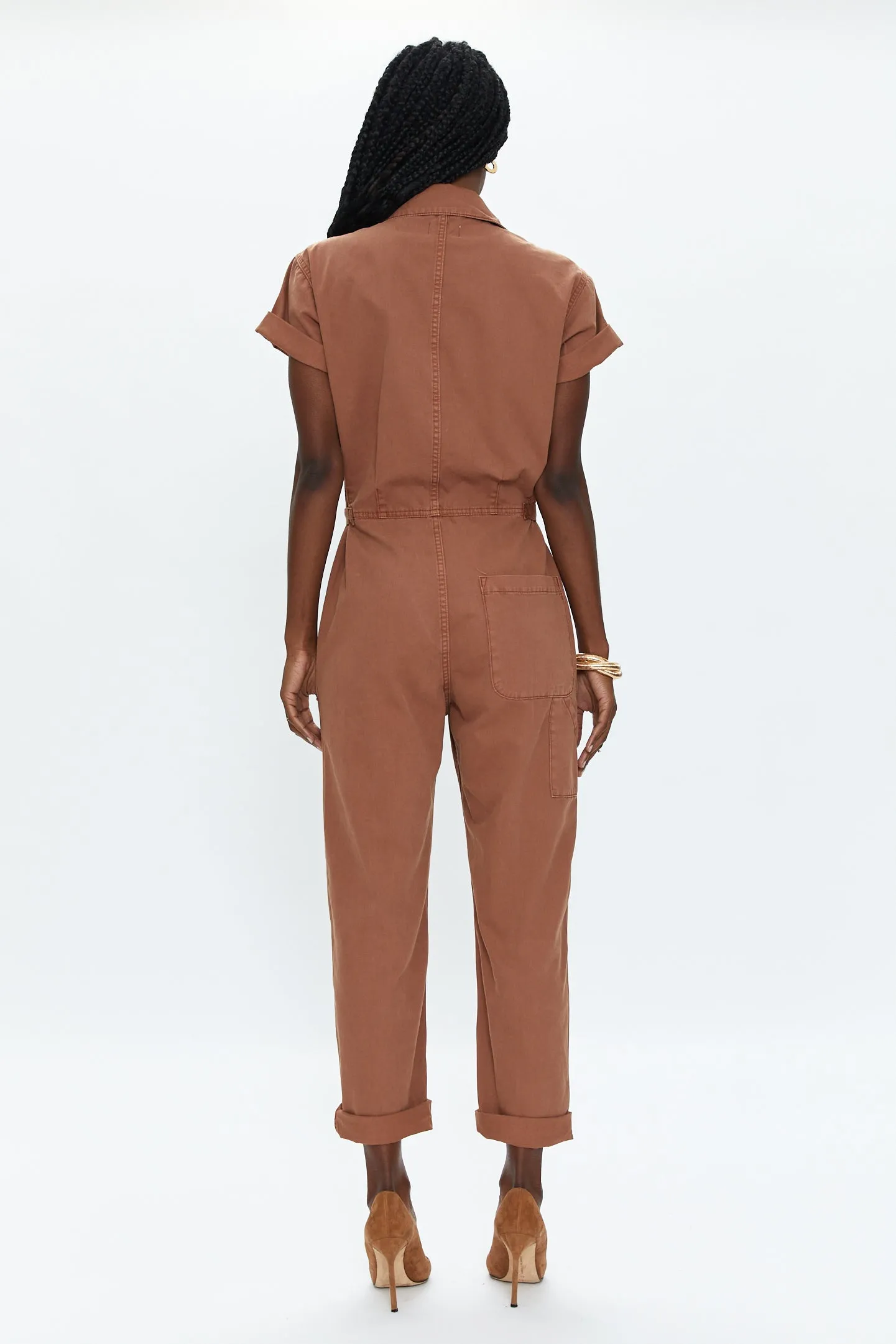 Pistola Grover Short Sleeve Field Worker Jumpsuit - Cinnamon