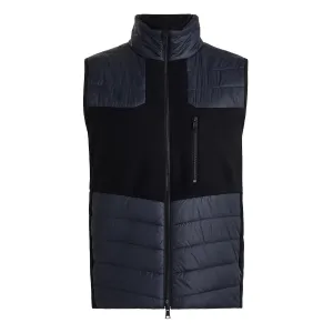 Pixelated Skull & T'S Merino Wool Full Zip Vest Onyx - AW23
