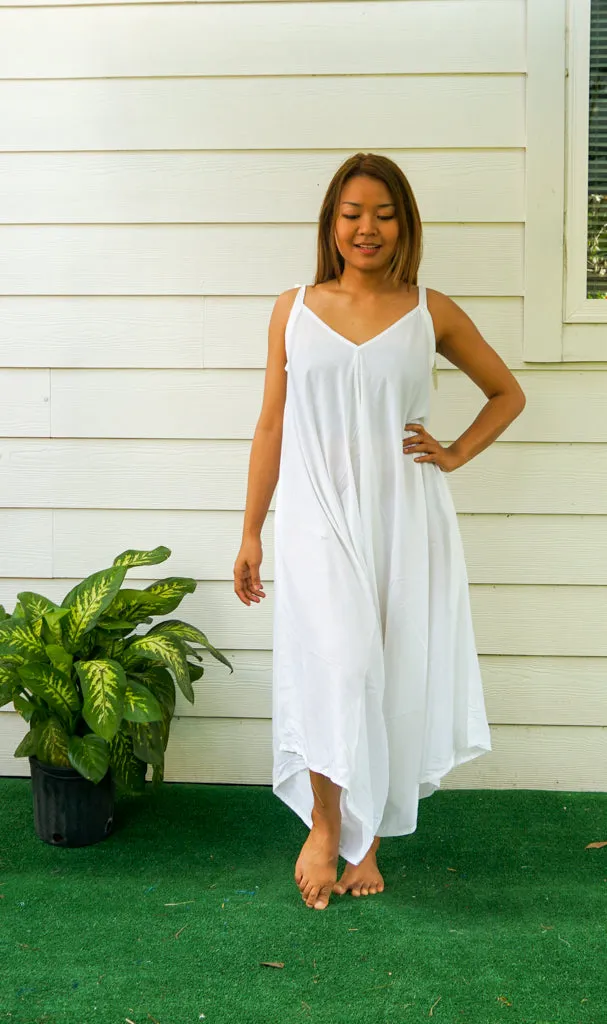 Plain White Jumpsuit
