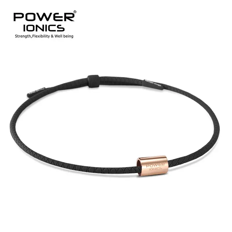 Power Ionics Titanium Bio Silicone Necklace – 3000 Anions, Health Boosting Sports Pendant for Women & Men