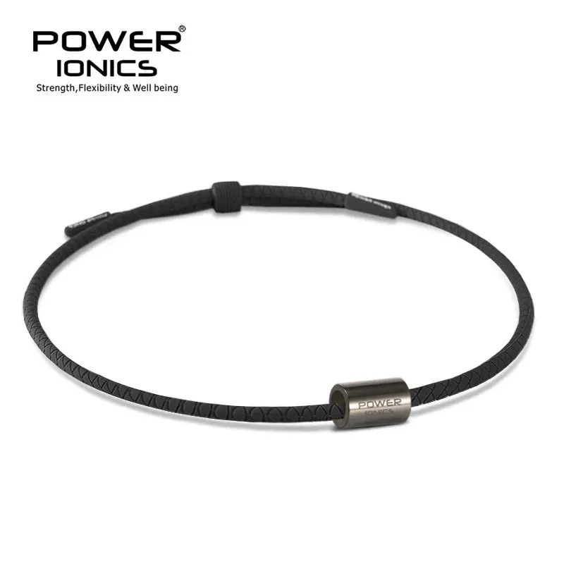 Power Ionics Titanium Bio Silicone Necklace – 3000 Anions, Health Boosting Sports Pendant for Women & Men