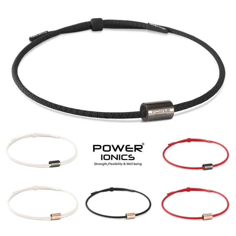Power Ionics Titanium Bio Silicone Necklace – 3000 Anions, Health Boosting Sports Pendant for Women & Men