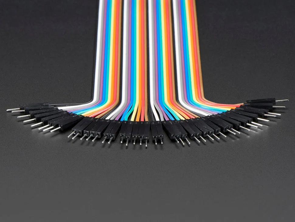 Premium Female/Male 'Extension' Jumper Wires - 40 x 6" (150mm)