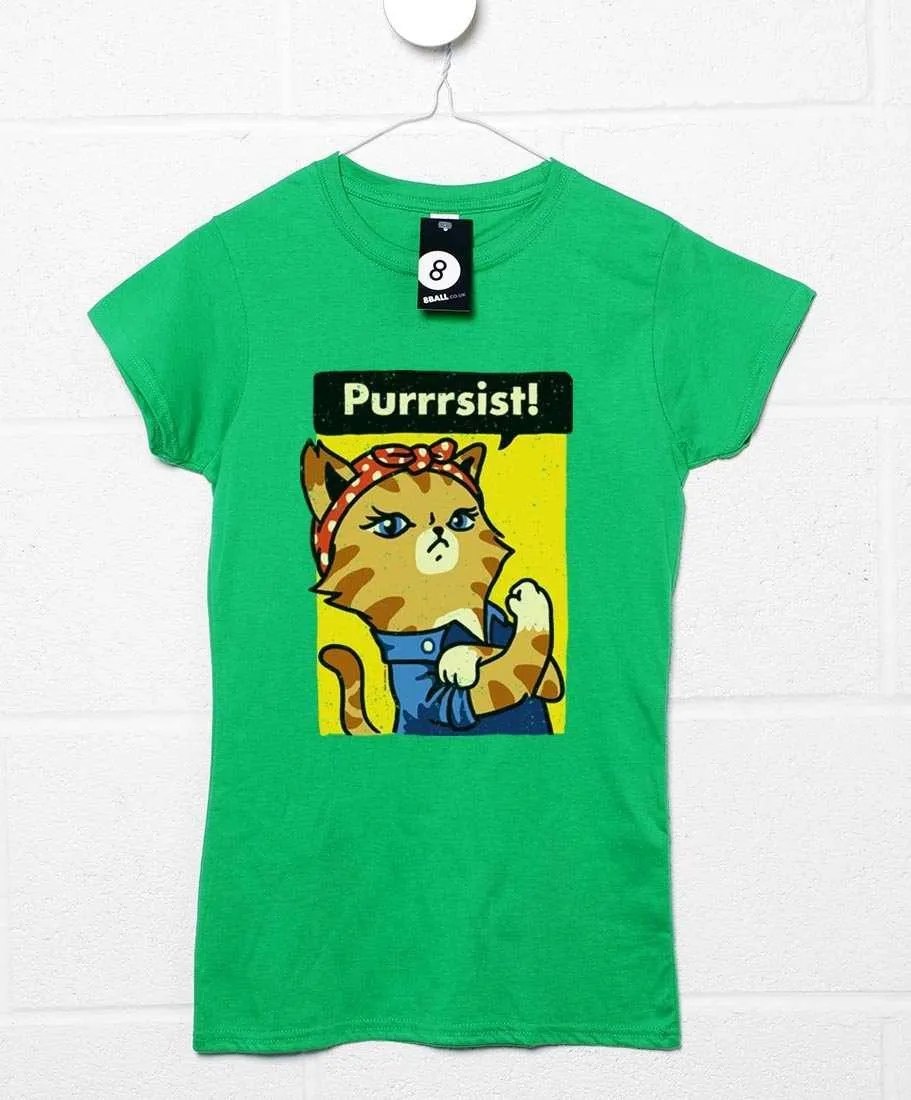 Purrrsist Ladies Fitted T-Shirt