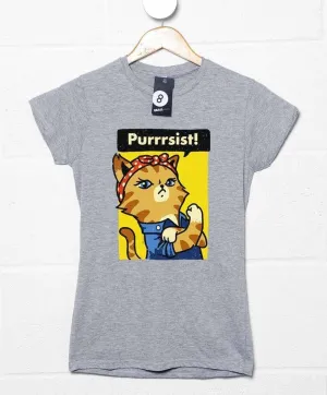 Purrrsist Ladies Fitted T-Shirt