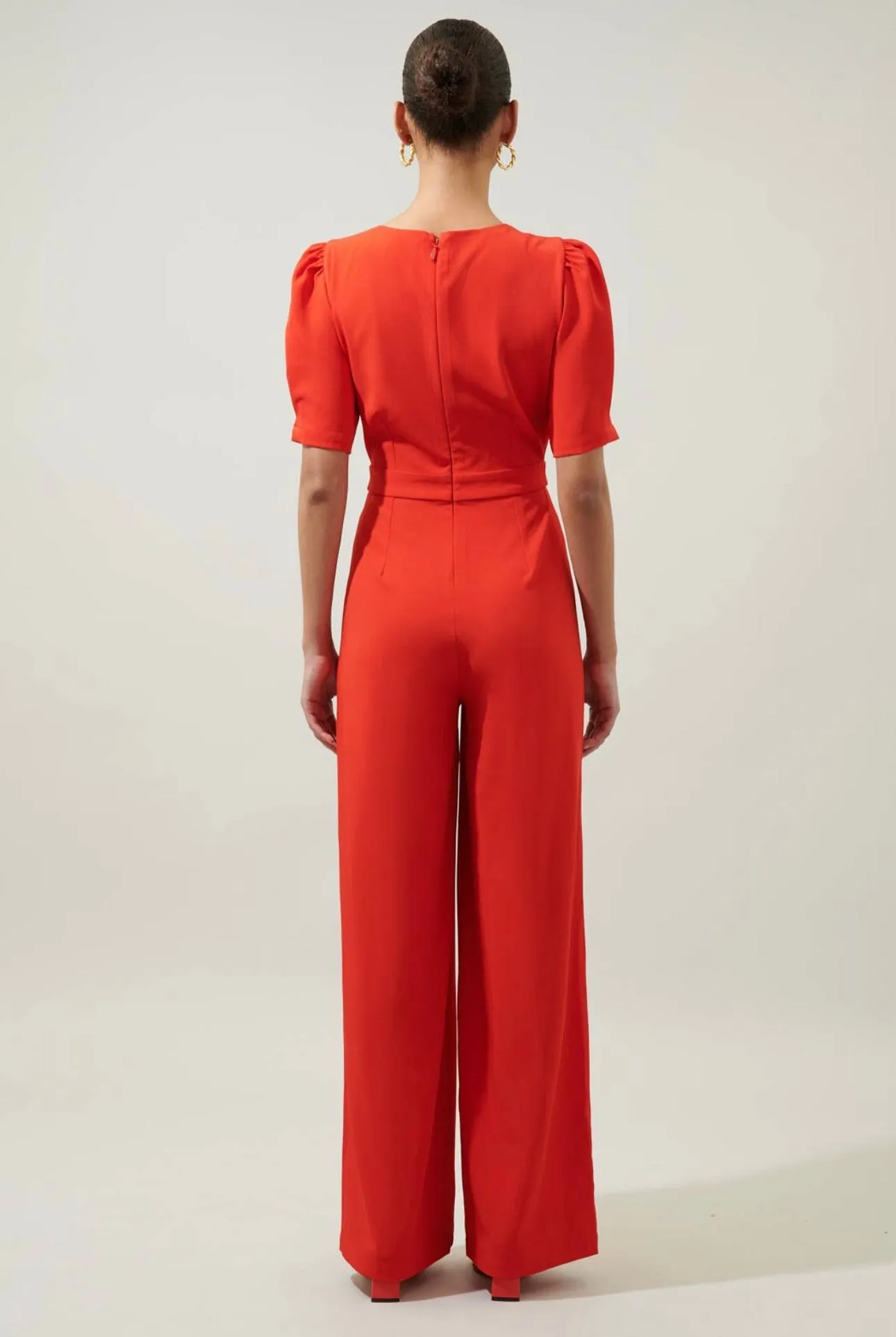 Reba Red Jumpsuit