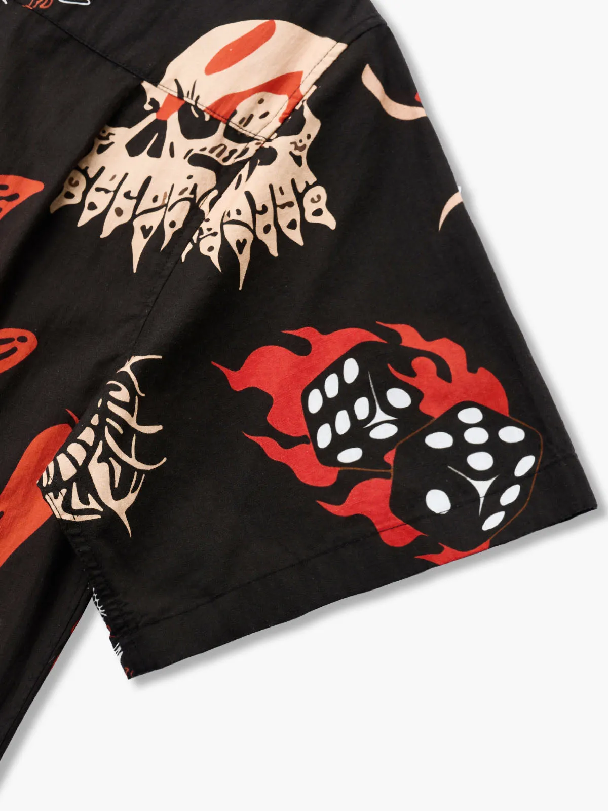 Retro Halloween Fusion Cotton Camp Shirt