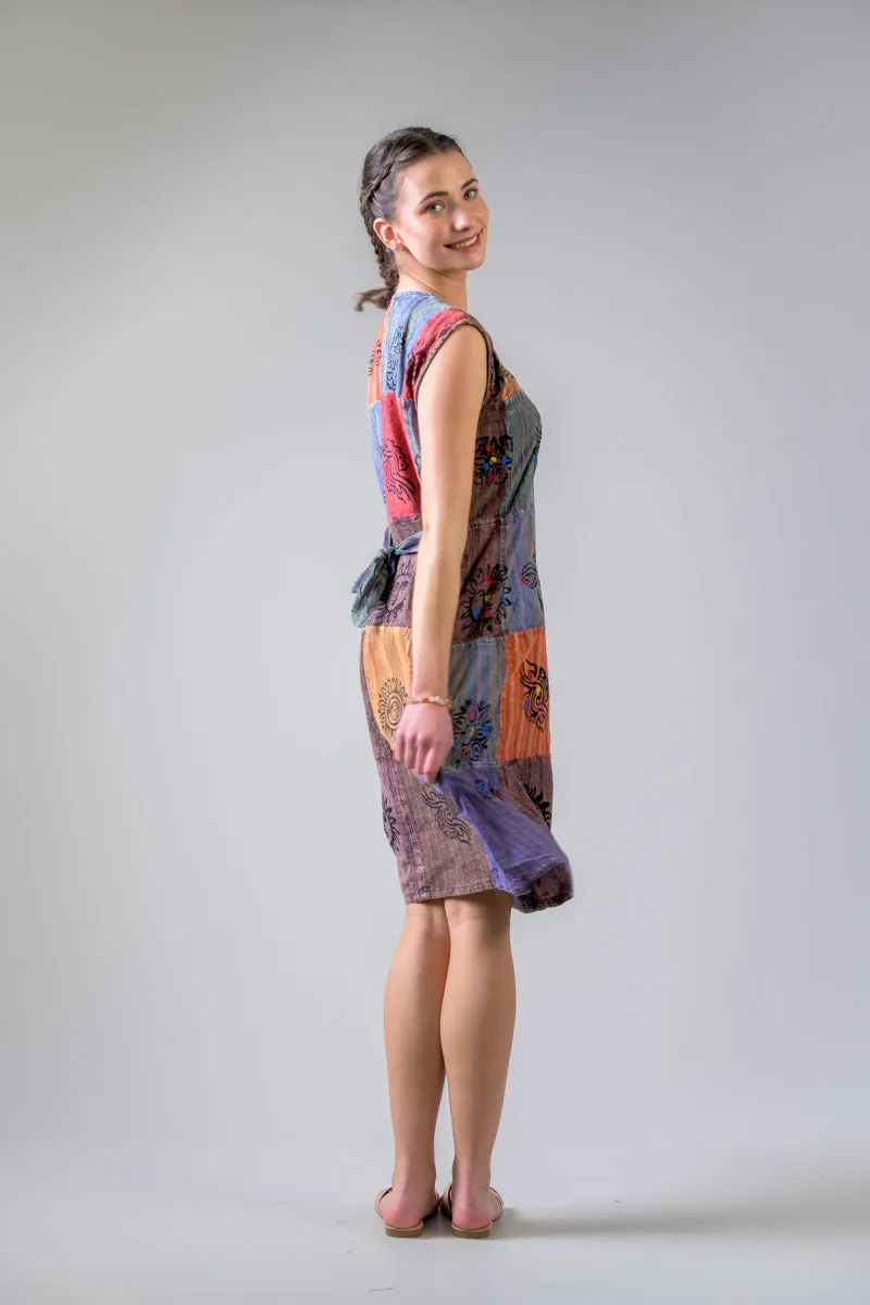 Rhea Bold Mix Cotton Dress