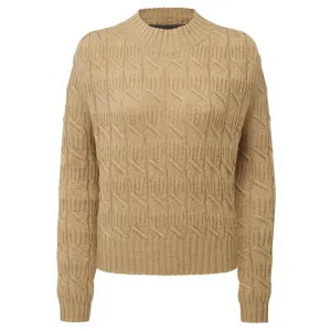 Schoffel Sandsend Cable Knit Ladies Jumper - Warm Sand