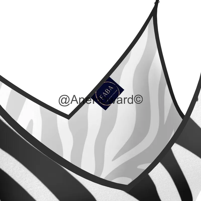 Short Slip Dress Zebra