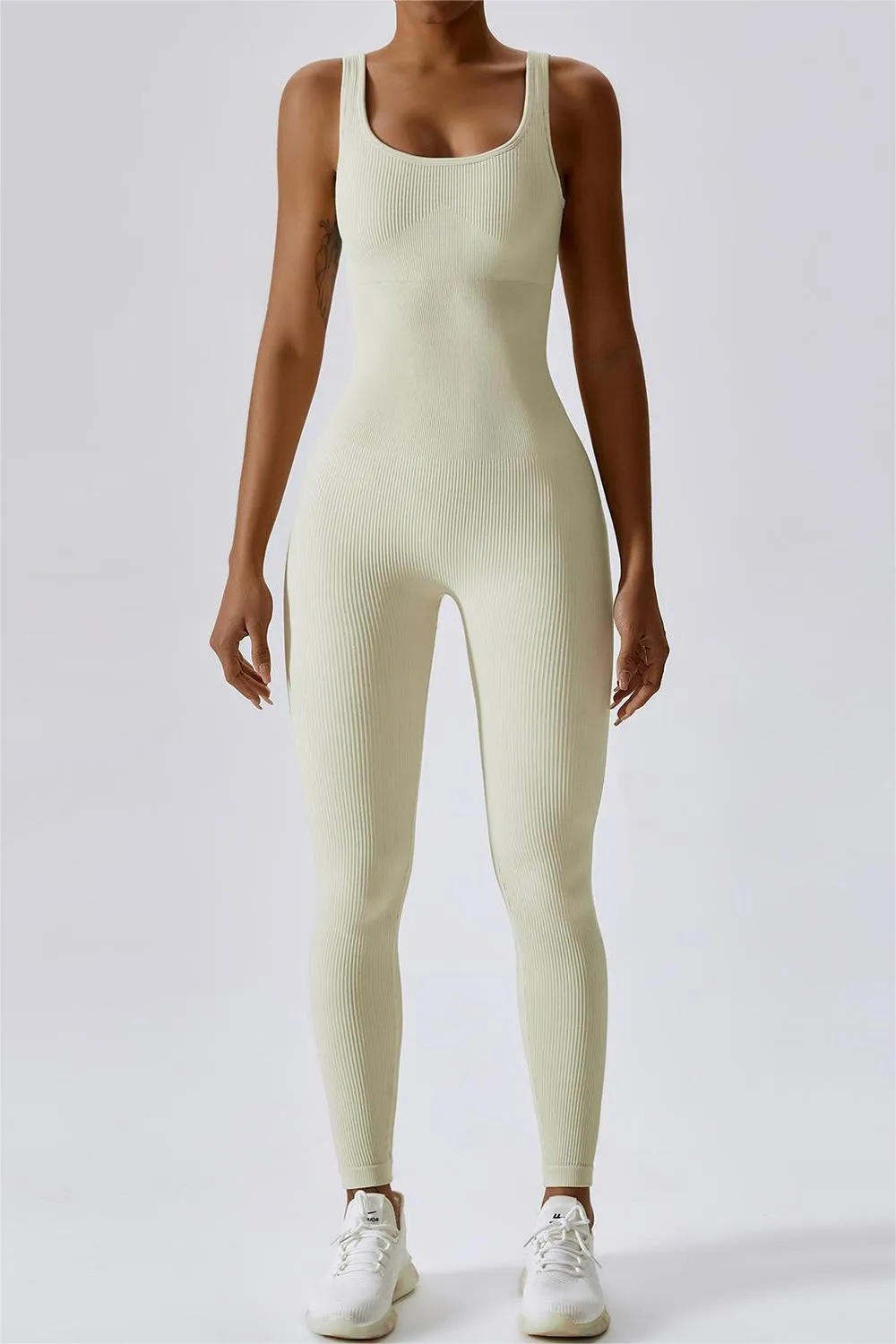 Sleeveless Sculpted Bodysuit