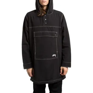 STÜSSY NYLON PULLOVER PARKA // BLACK