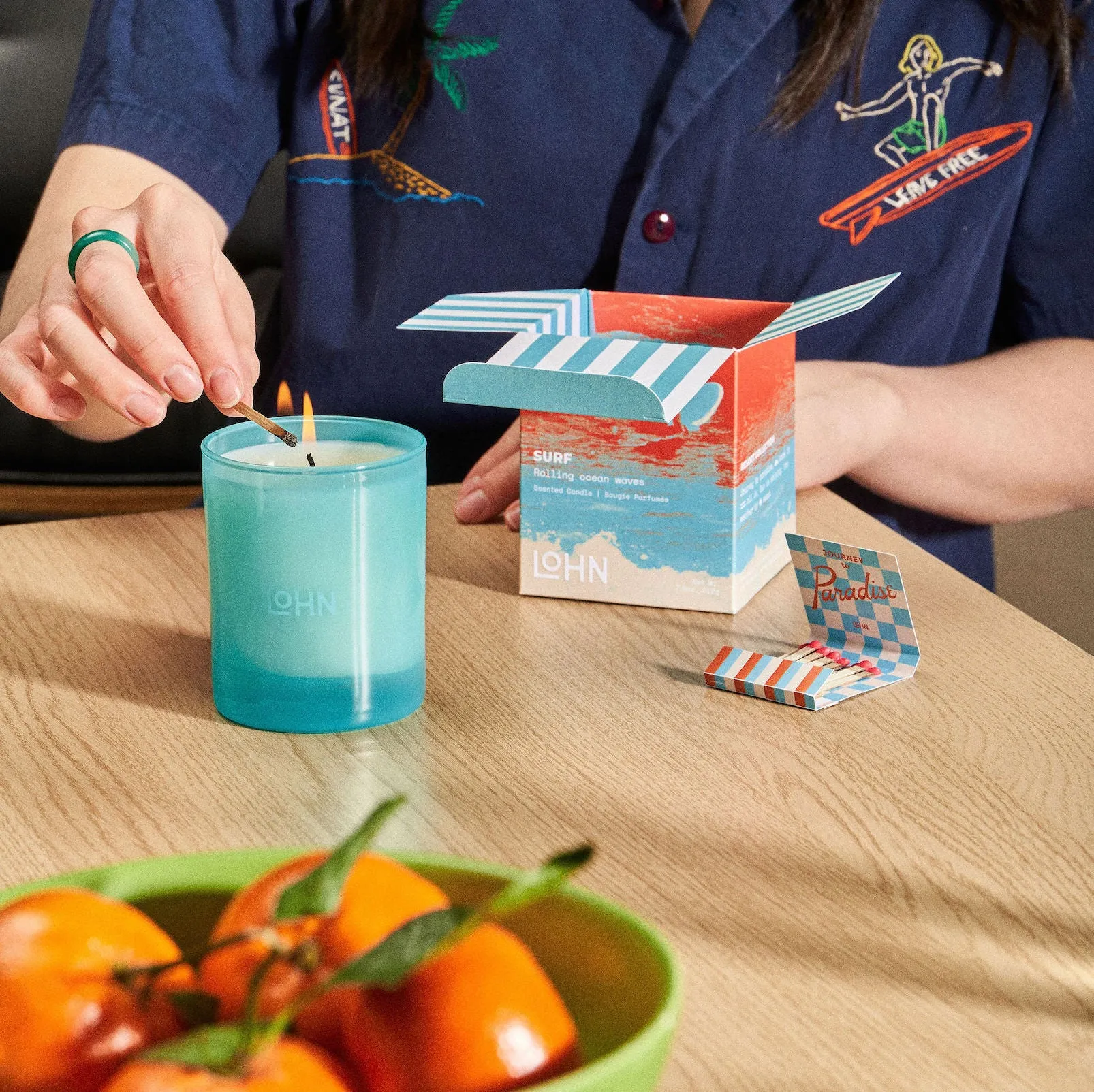 SURF Scented Candle - Eucalyptus & Sea Salt