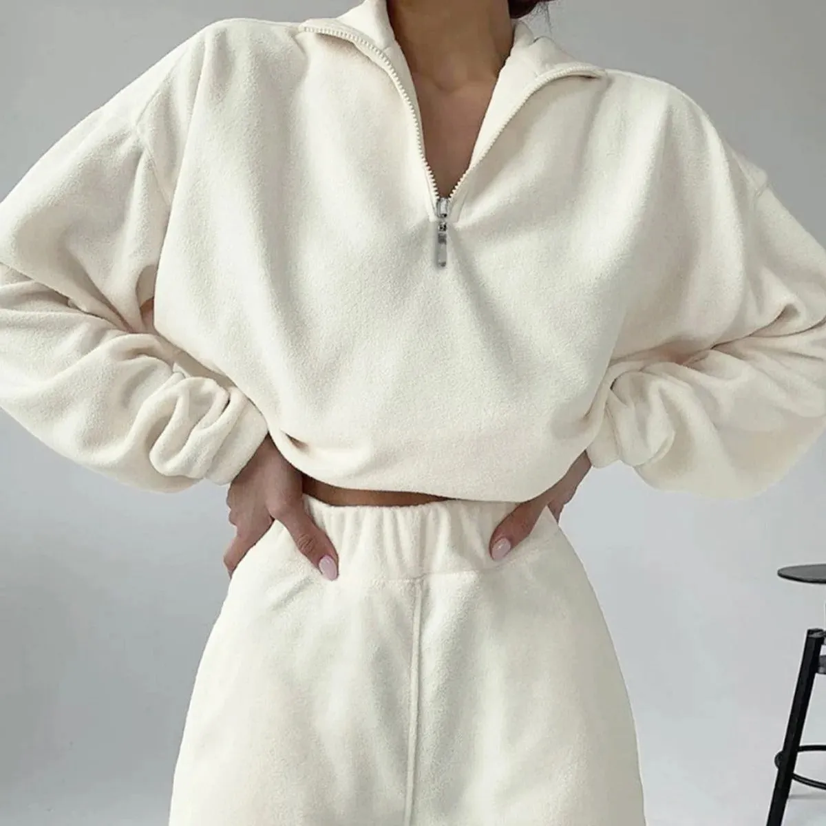 Terry Blend Half-Zipper Tracksuit