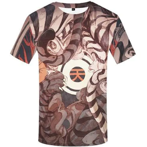 Tiger T shirts Men Animal T-shirts 3d Yinyang Tshirts Casual Gothic Tshirts Novelty Short Sleeve Full Print Men women Tee Top