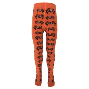 Tights- orange spiders