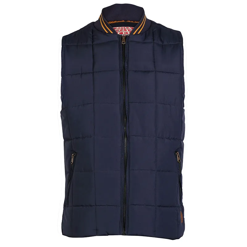 Tokyo Laundry Fermat navy quilted gilet