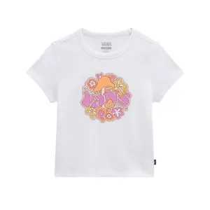 Vans maglietta manica corta da ragazza Resort To Nature VN0003GRWHT1 bianco